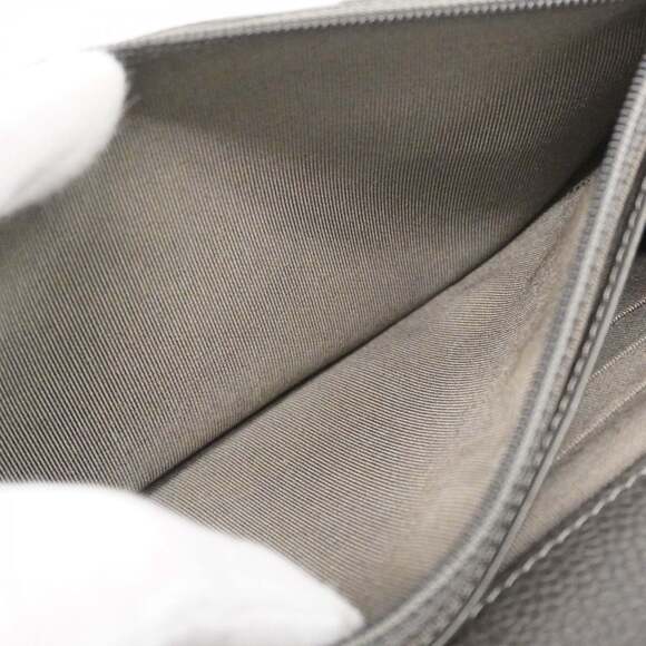 CHANEL Authentic Gray Caviar Leather Wallet - Picture 12 of 16